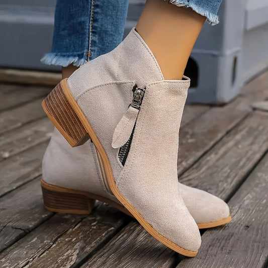 Ivy & Co. | Side-Entry Suede Ankle Boots
