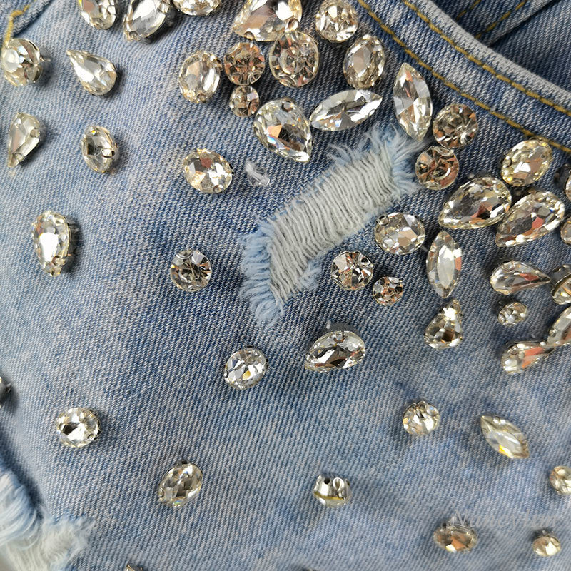 Ivy & Co. | Vintage Ripped Wide-Leg Shorts